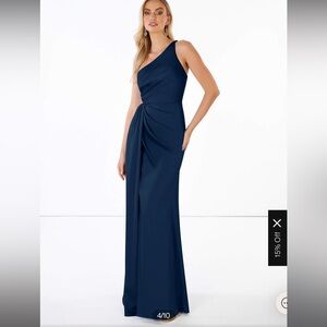 Azazie Mika Stretch Satin Dress